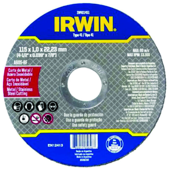 Disco de Corte 4.1/2 – Irwin