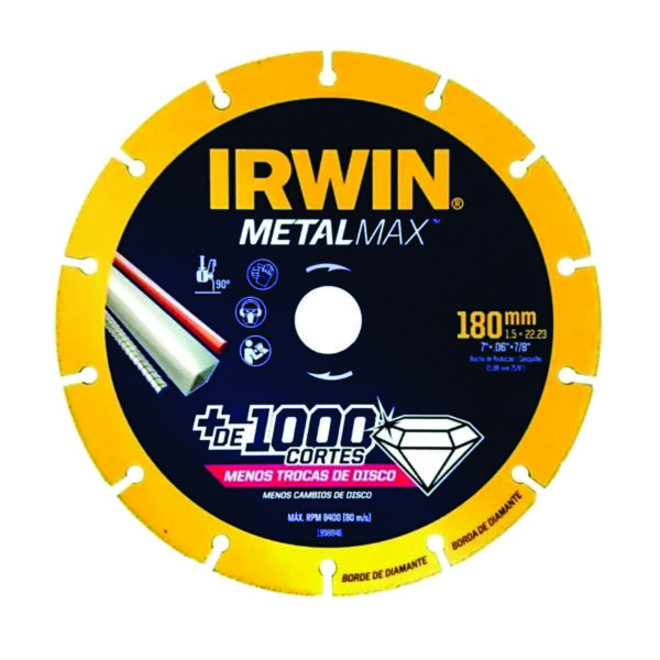 Disco de Corte Diamantado Metalmax Para Metais 7×7/8″ Irwin 1998846