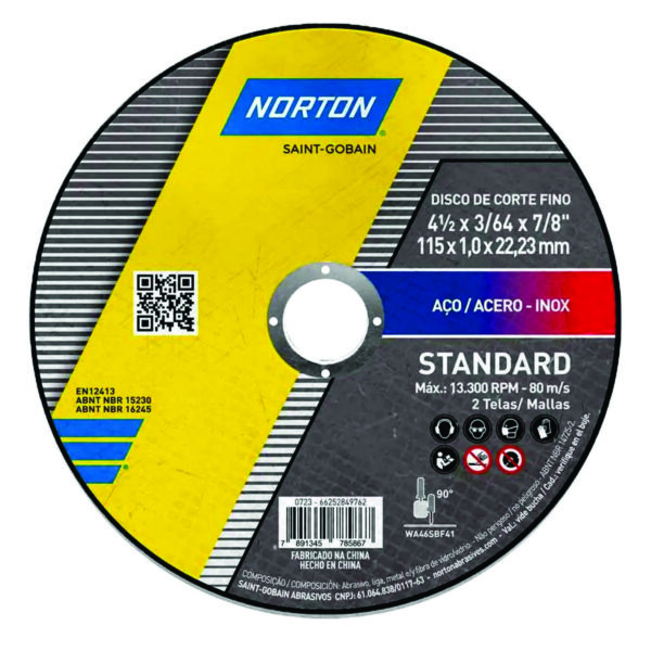 Disco de Corte Norton Standard 4.1/2
